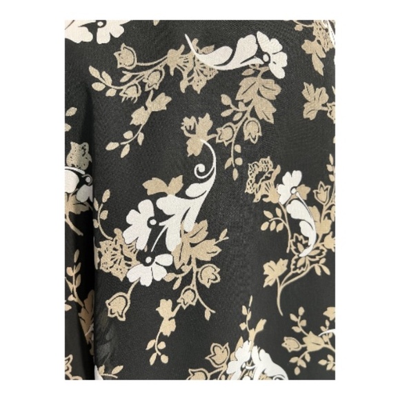 β¨ EUC KATHIE LEE WOMAN Floral Sheer Blouse w/ Black Tank | Womenβs Sz 18W/20W - Picture 9 of 12